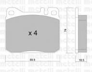 Комплект тормозных колодок METELLI 22-0011-2