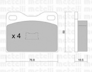 Комплект тормозных колодок METELLI 22-0015-2