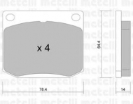 Комплект тормозных колодок METELLI 22-0018-1