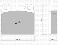 Комплект тормозных колодок METELLI 22-0078-0