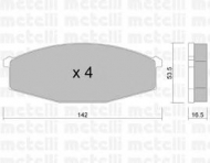 Комплект тормозных колодок METELLI 22-0110-0