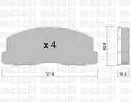 Комплект тормозных колодок METELLI 22-0114-0
