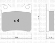 Комплект тормозных колодок METELLI 22-0192-1