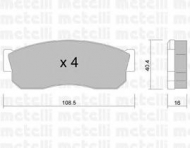 Комплект тормозных колодок METELLI 22-0202-1