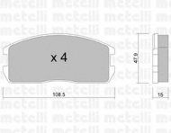 Комплект тормозных колодок METELLI 22-0238-0