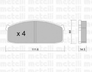 Комплект тормозных колодок METELLI 22-0245-0