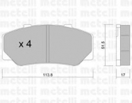 Комплект тормозных колодок METELLI 22-0308-0