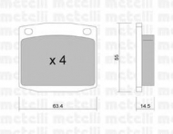 Комплект тормозных колодок METELLI 22-0486-0
