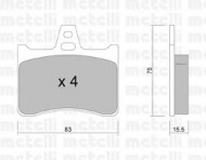 Комплект тормозных колодок METELLI 22-0531-0