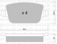 Комплект тормозных колодок METELLI 22-0780-0