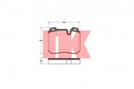 Комплект тормозных колодок NK 221522