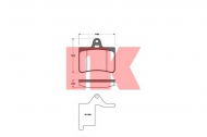 Комплект тормозных колодок NK 221946
