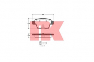 Комплект тормозных колодок NK 221954