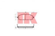 Комплект тормозных колодок NK 222255