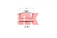 Комплект тормозных колодок NK 222321