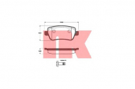 Комплект тормозных колодок NK 222379