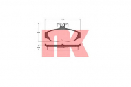 Комплект тормозных колодок NK 222541