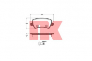 Комплект тормозных колодок NK 222571
