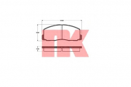Комплект тормозных колодок NK 223004