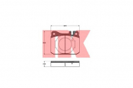 Комплект тормозных колодок NK 223304