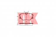 Комплект тормозных колодок NK 223308