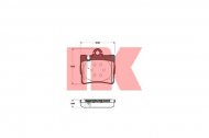 Комплект тормозных колодок NK 223354