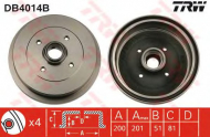 Тормозный барабан TRW DB4014B