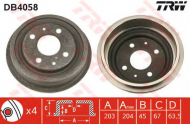 Тормозный барабан TRW DB4058