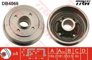 Тормозный барабан TRW DB4066