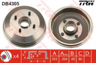 Тормозный барабан TRW DB4305