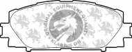 Комплект тормозных колодок QH Benelux BP1586