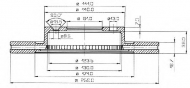 Тормозной диск QH Benelux BDC3452
