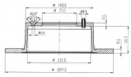 Тормозной диск QH Benelux BDC3725