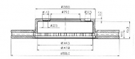 Тормозной диск QH Benelux BDC3804