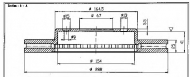 Тормозной диск QH Benelux BDC4539