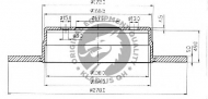 Тормозной диск QH Benelux BDC4673