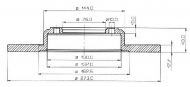Тормозной диск QH Benelux BDC1064