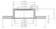 Тормозной диск QH Benelux BDC3154