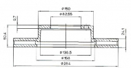 Тормозной диск QH Benelux BDC3324