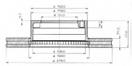Тормозной диск QH Benelux BDC3450