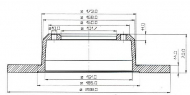Тормозной диск QH Benelux BDC3473