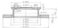 Тормозной диск QH Benelux BDC3715