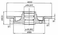 Тормозной диск QH Benelux BDC3732