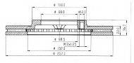 Тормозной диск QH Benelux BDC3828