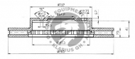 Тормозной диск QH Benelux BDC4373