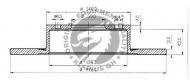 Тормозной диск QH Benelux BDC4502