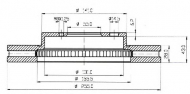 Тормозной диск QH Benelux BDC4608