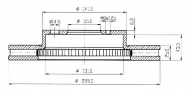 Тормозной диск QH Benelux BDC4615