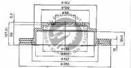 Тормозной диск QH Benelux BDC4642