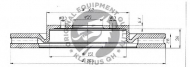 Тормозной диск QH Benelux BDC4683